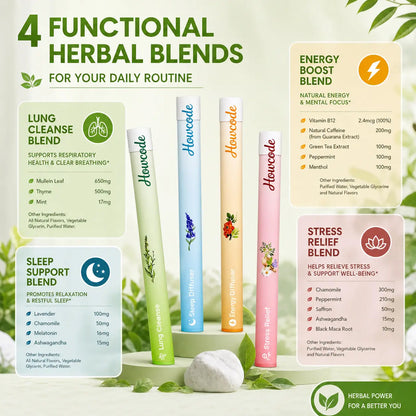 Howcode®New Blend - Full Set Diffusers – 4 Aroms In 1 Box