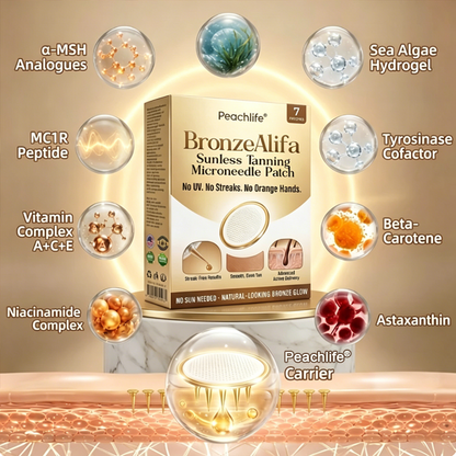 Peachlife® BronzeAura Sunless Tanning Microneedle Patch