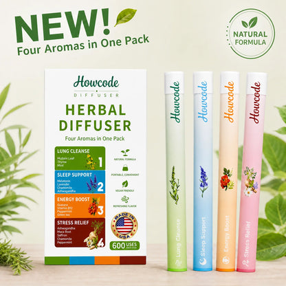 Howcode®New Blend - Full Set Diffusers – 4 Aroms In 1 Box