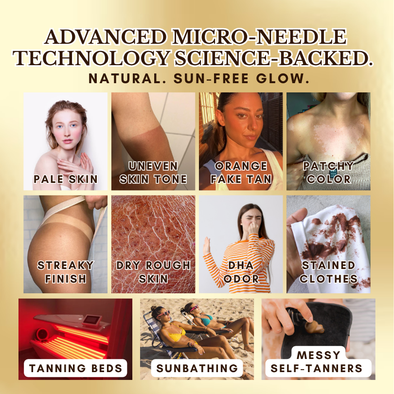 Peachlife® BronzeAura Sunless Tanning Microneedle Patch