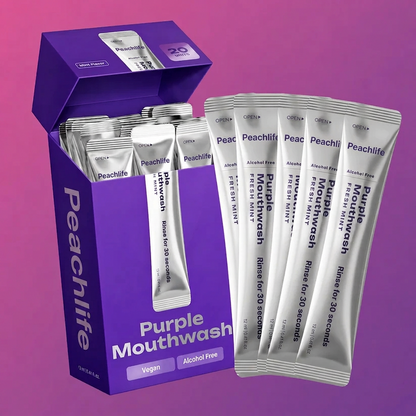 Peachlife Purple Mouthwash — Fresh Breath in 30 Seconds