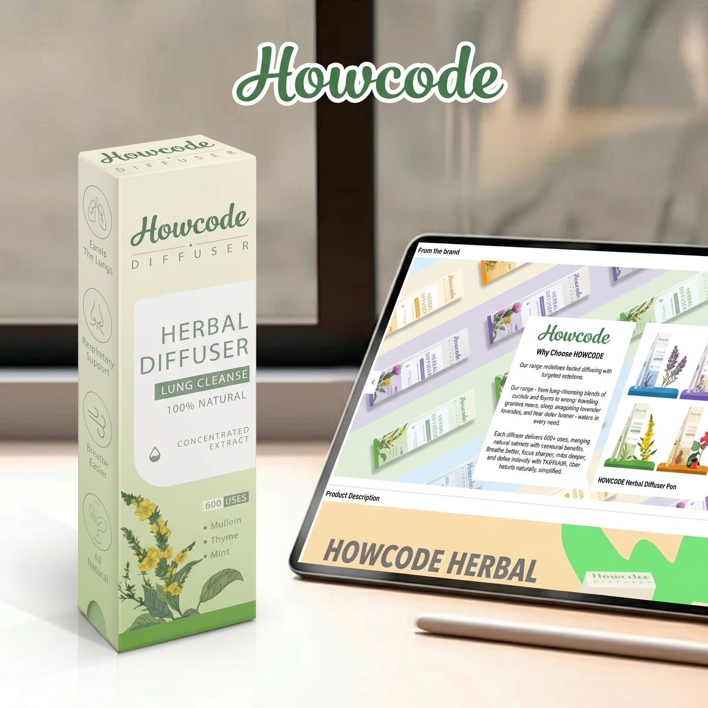 Howcode®New Blend - Full Set Diffusers – 4 Aroms In 1 Box